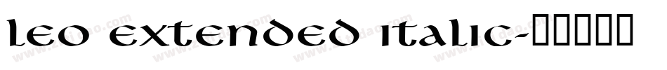 Leo Extended Italic字体转换